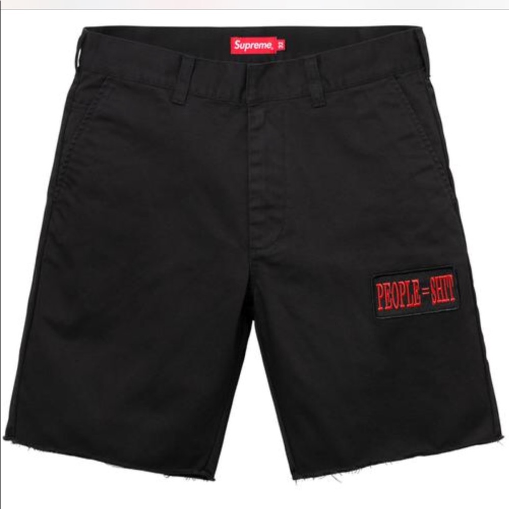Supreme People=Sh!t black sz32 SS18 Box Logo short